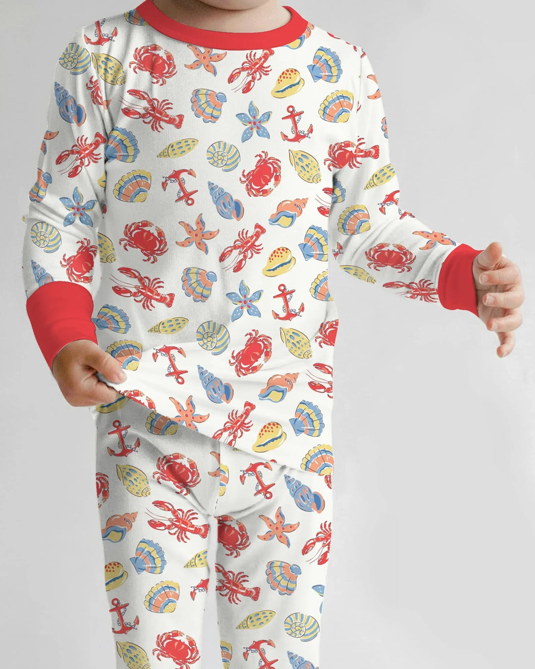 Catch Of The Day Family Matching Bamboo Two Piece Long Sleeve Pajama Set