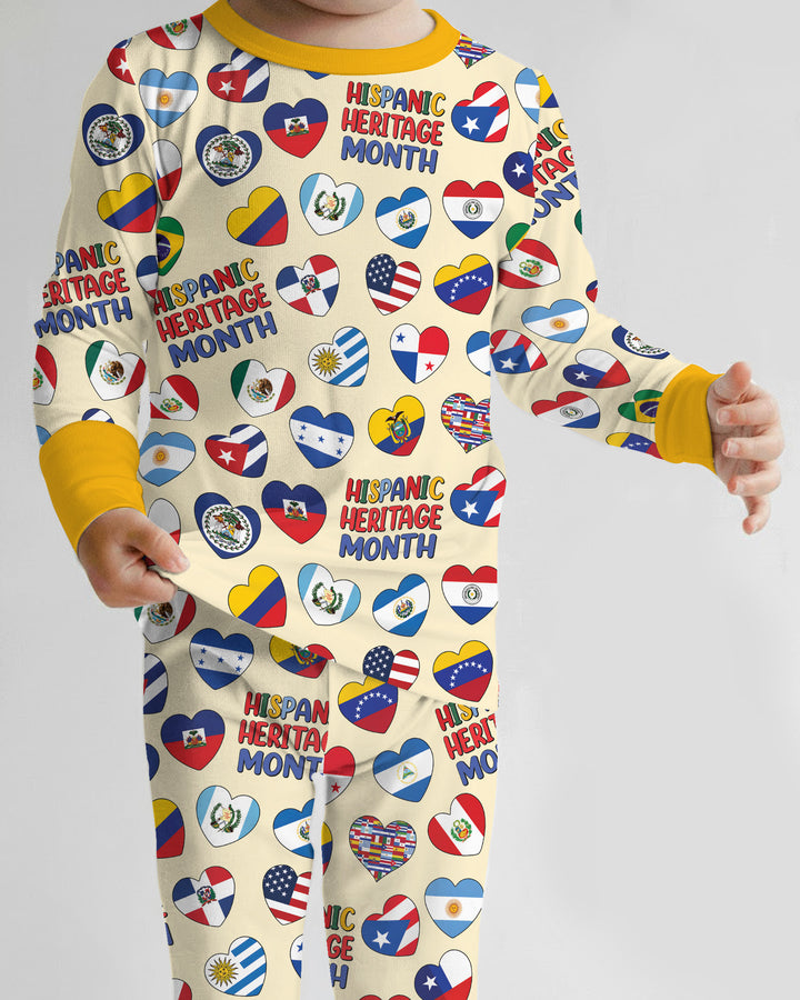 Template Bamboo Two Piece Long Sleeve Pyjamas Set