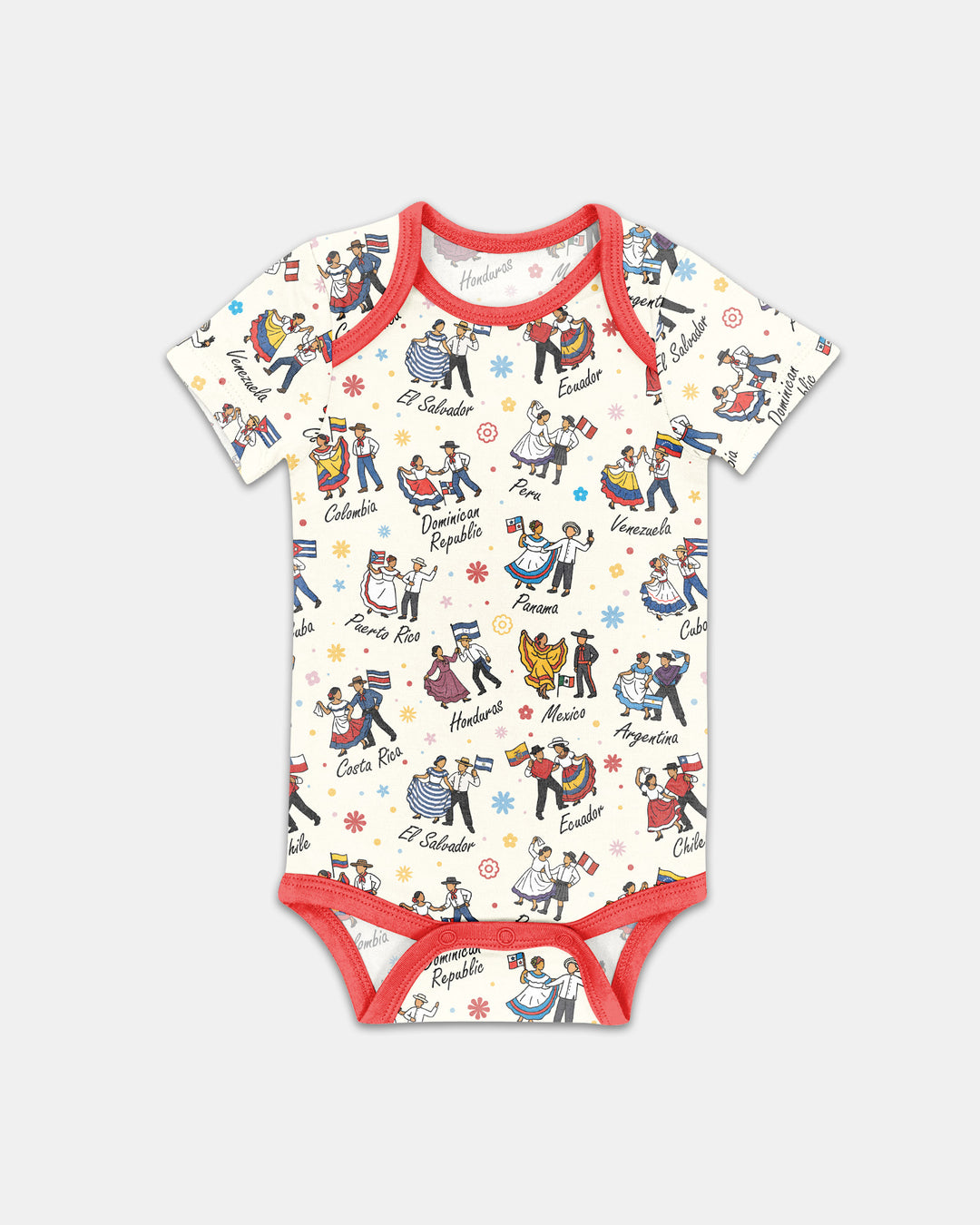 Hispanic Traditional Folkloric Dress Bamboo Bodysuit