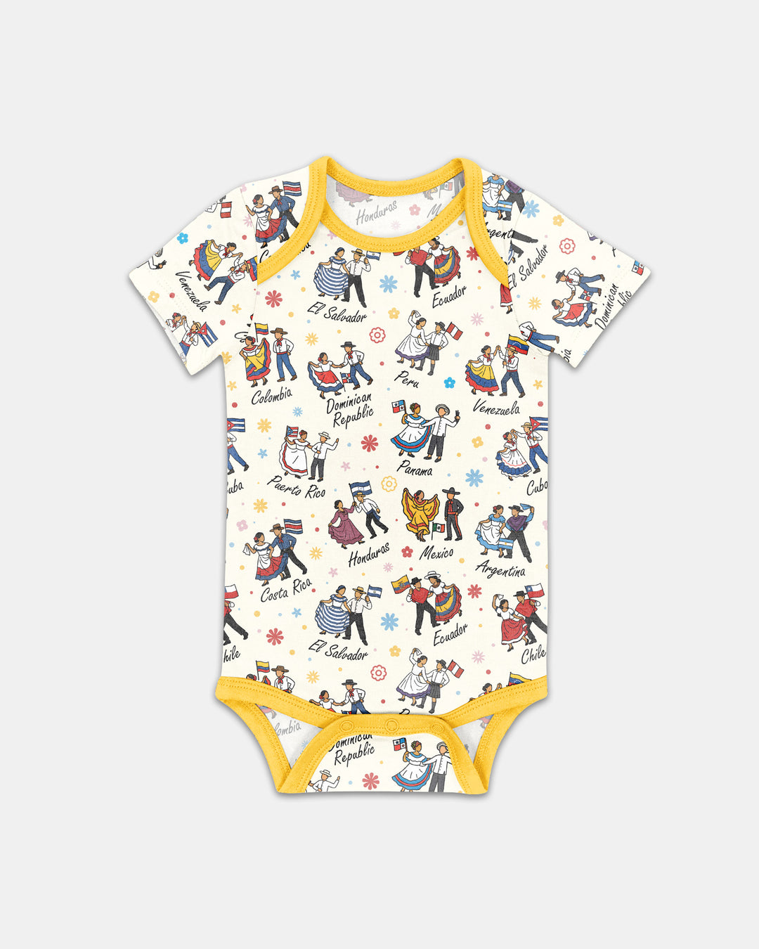Hispanic Traditional Folkloric Dress Bamboo Bodysuit