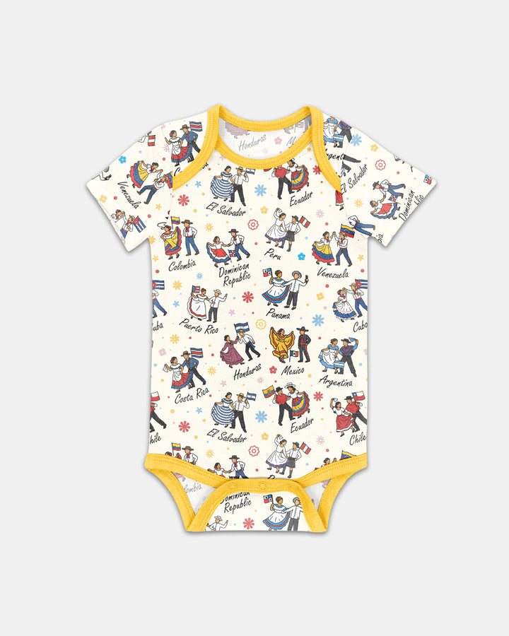 Hispanic Traditional Folkloric Dress Bamboo Bodysuit