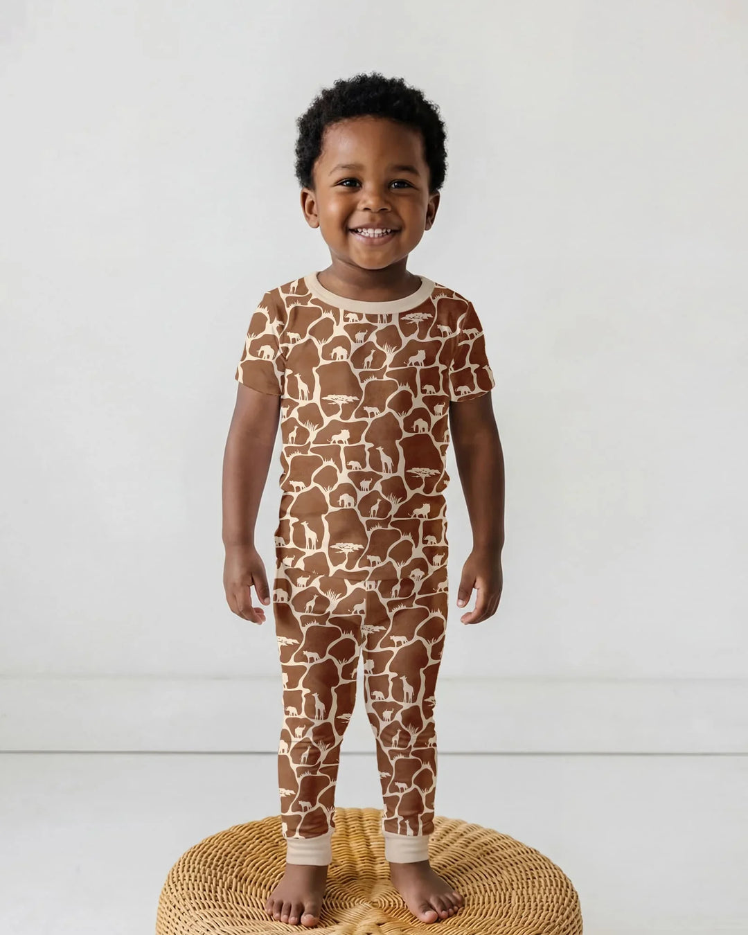 Wild Kingdom Bamboo Two Piece Short Sleeve Pajama Set