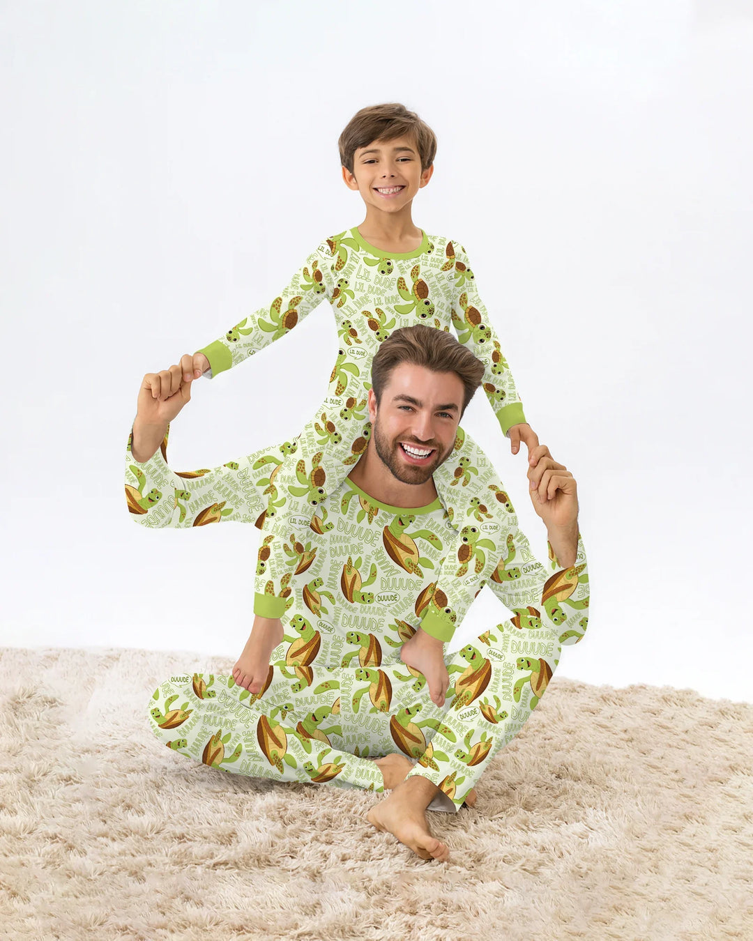 Father and Son Turtle Men's Pajama Set