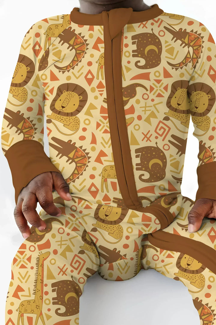 African Animals Spirit Bamboo Convertible Zippy