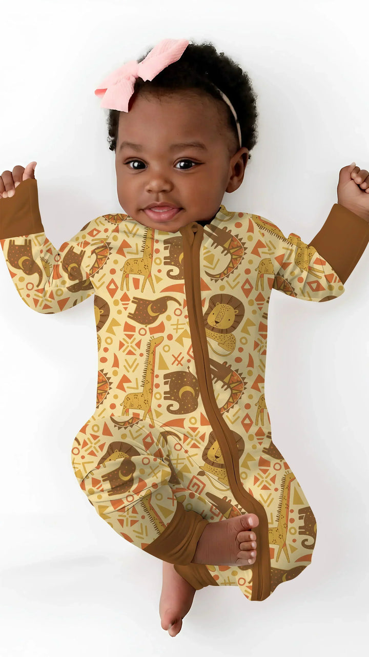 African Animals Spirit Bamboo Convertible Zippy