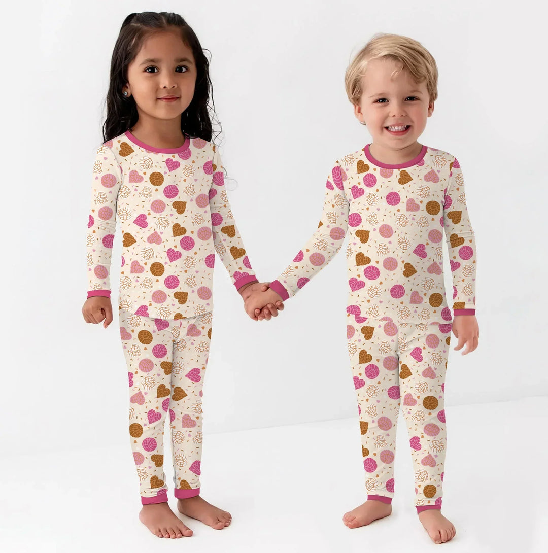 Sweet Concha Bamboo Two Piece Long Sleeve Pajama Set