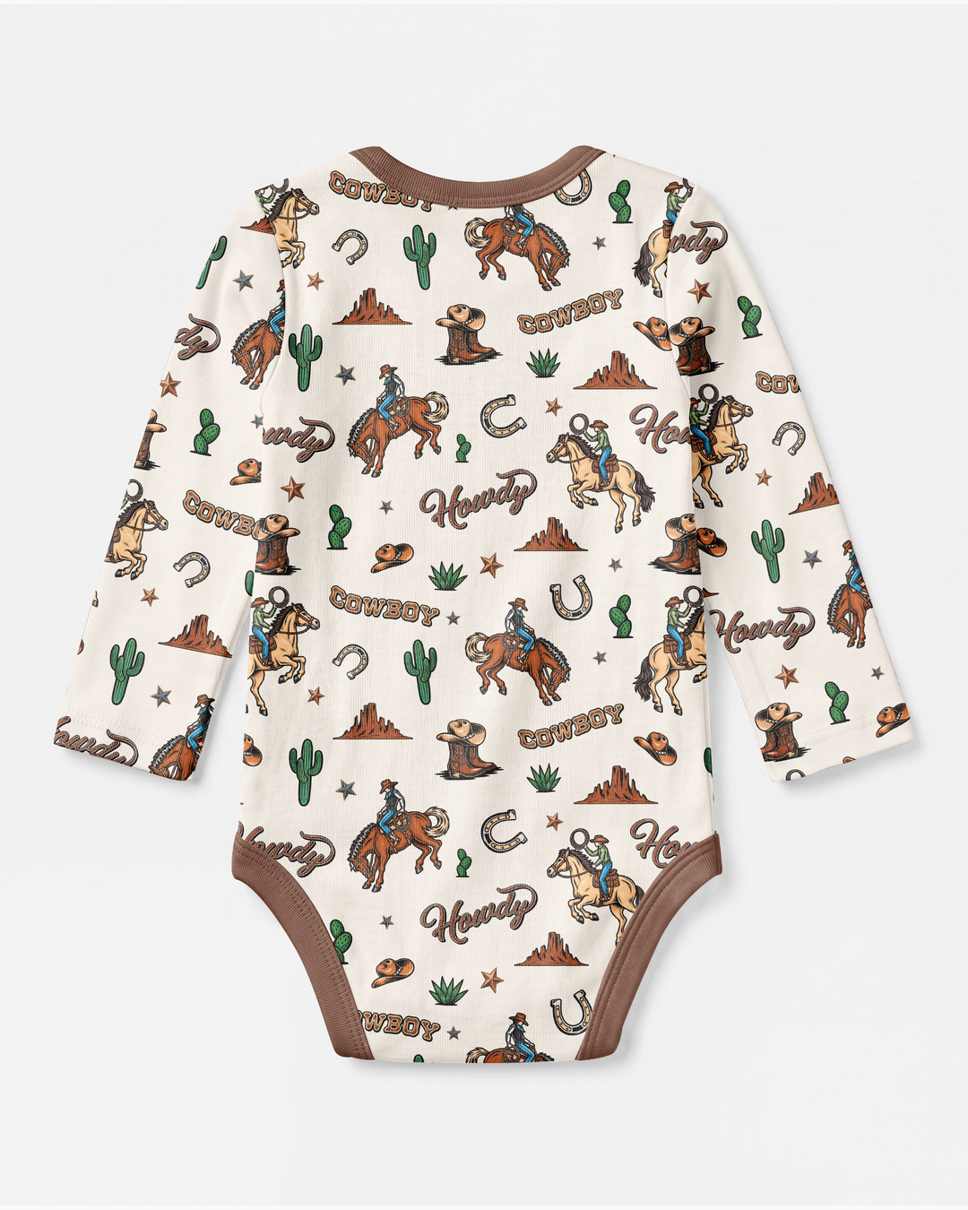 Personalized Family's Little Cowboy Bamboo Bodysuit