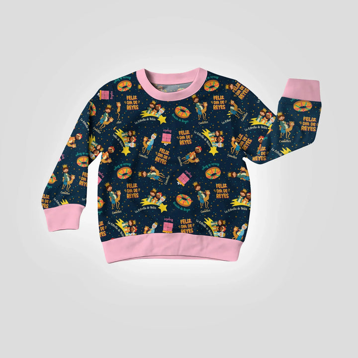 Feliz Dia de Reyes Bamboo Crewneck Sweatshirt
