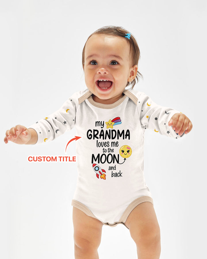 My Grandma Loves Me To The Moon And Back Bamboo Bodysuit