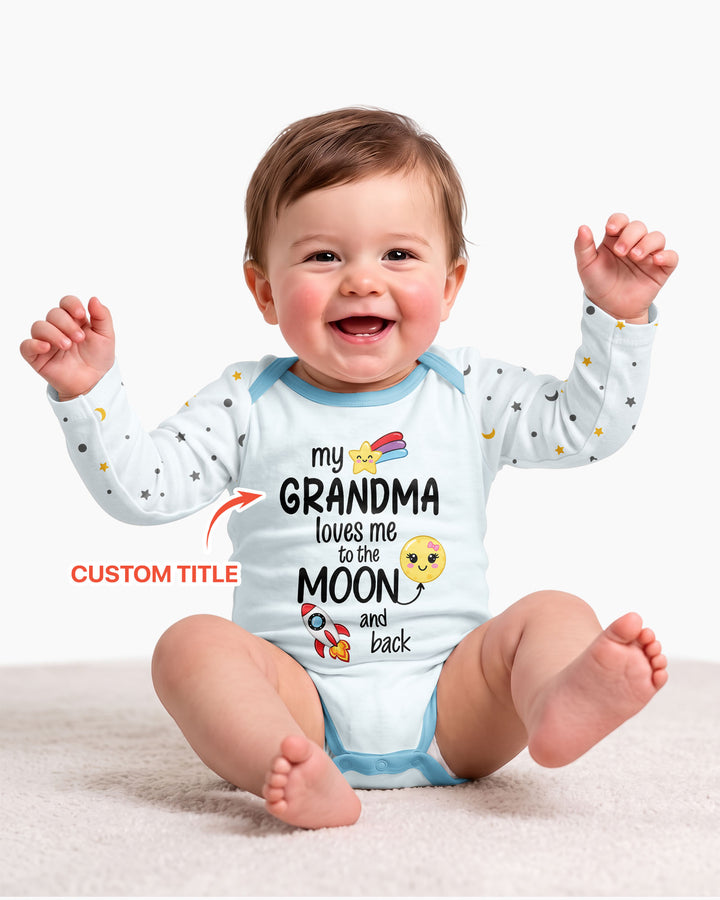 My Grandma Loves Me To The Moon And Back Bamboo Bodysuit