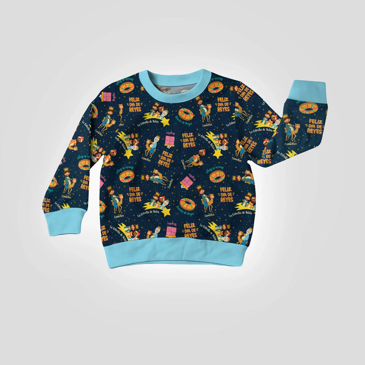 Feliz Dia de Reyes Bamboo Crewneck Sweatshirt