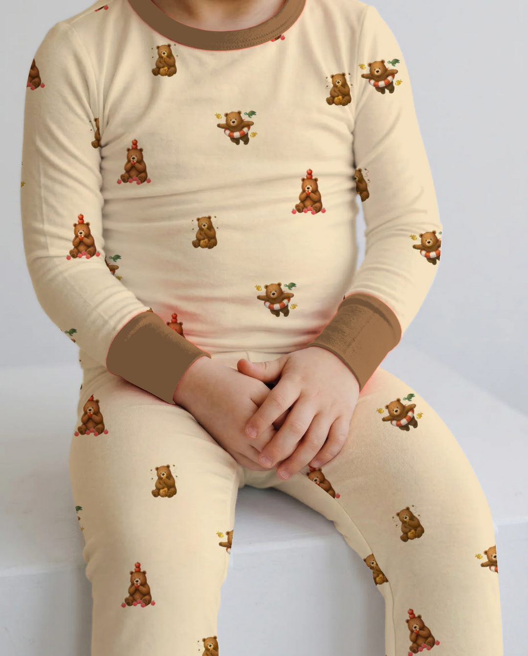 Woodland Campfire Crew Bamboo Two Piece Long Sleeve Pajama Set