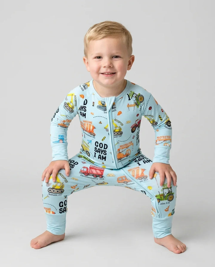 God Says I Am Boy Bamboo Convertible Zippy