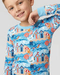 Little Beach Day Bamboo Two Piece Long Sleeve Pajama Set