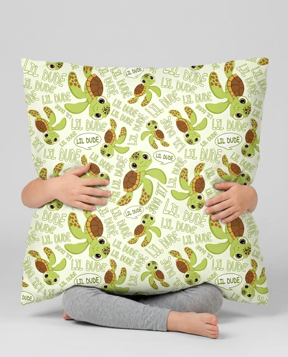 Father and Son Turtle Bamboo Pillow Case