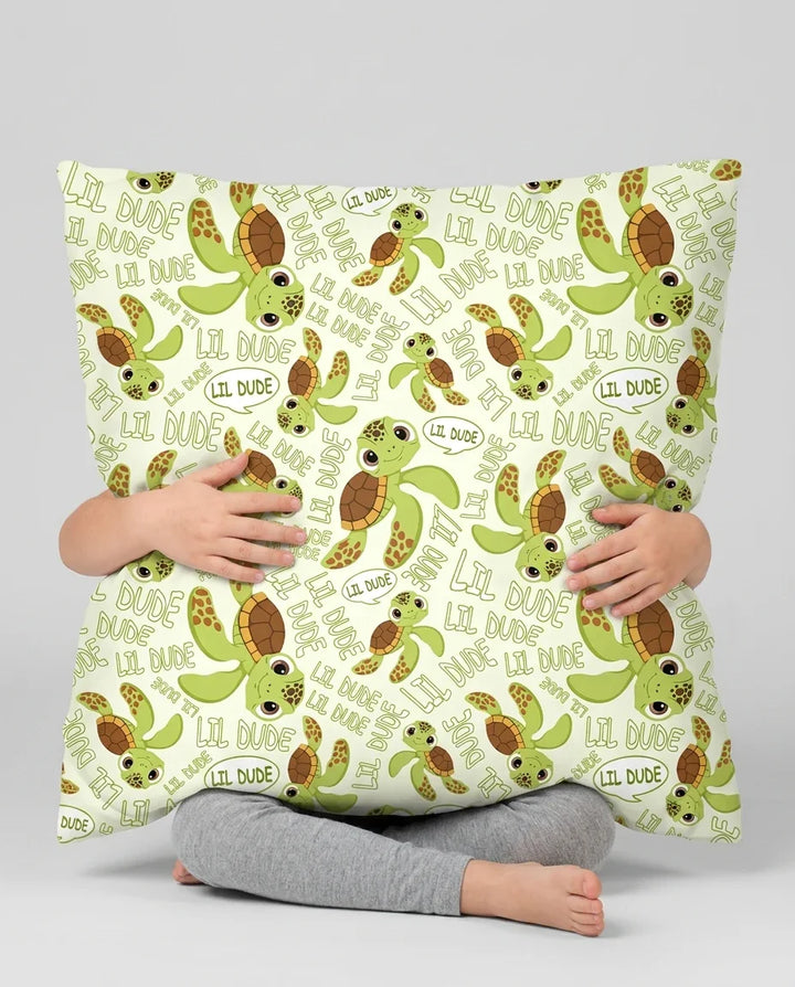 Father and Son Turtle Bamboo Pillow Case