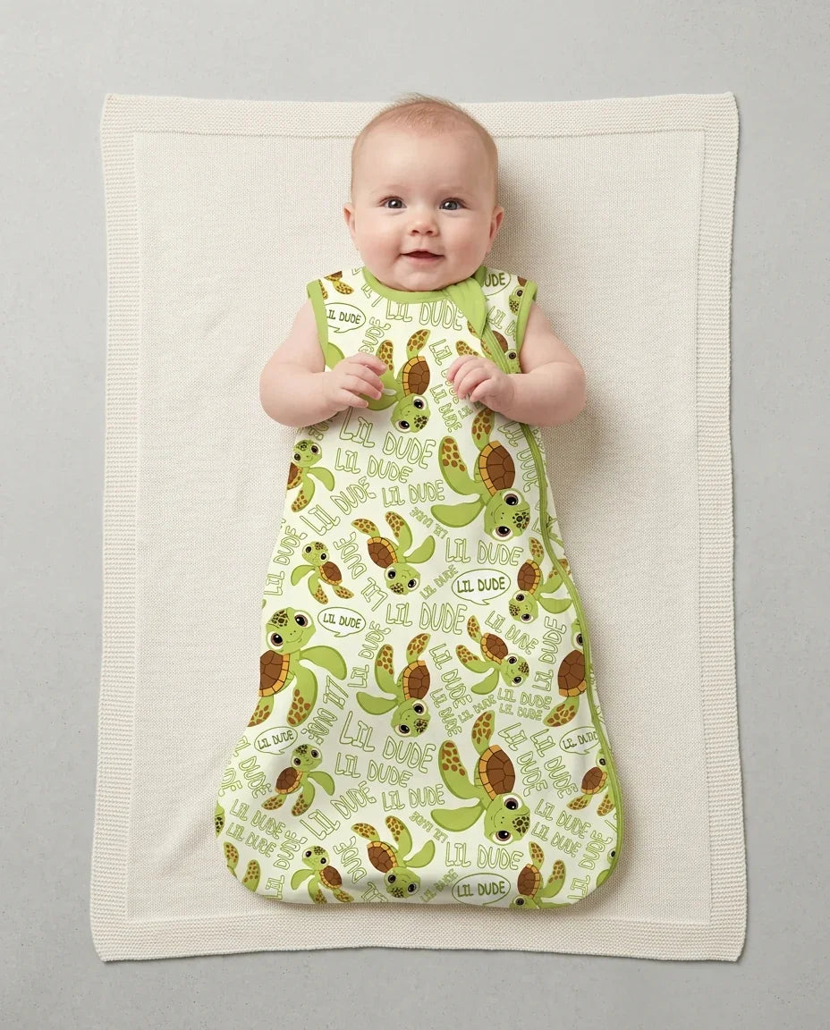 Father and Son Turtle Bamboo Sleep Bag