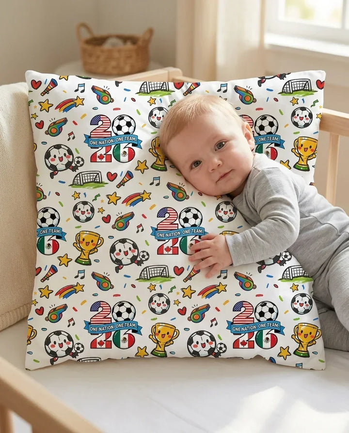 Soccer Fever 2026 Family Matching Bamboo Pillow Case