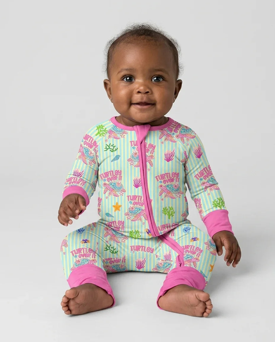 Turtley Over It Family Matching Bamboo Convertible Zippy