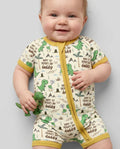 First Father's Day Daddysaurus Bamboo Shorty Zippy