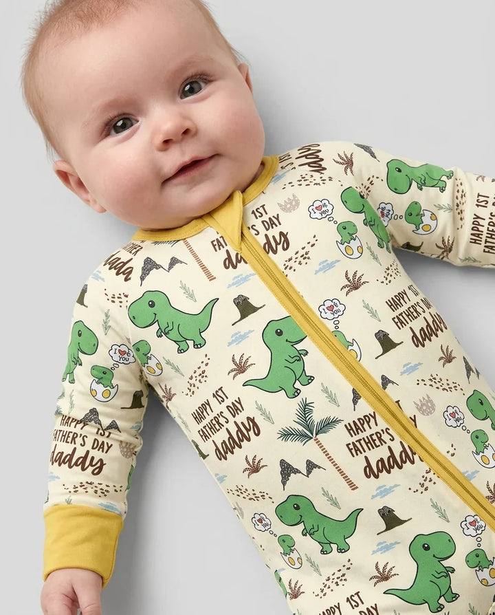 First Father's Day Daddysaurus Bamboo Convertible Zippy