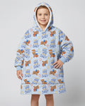 I Have A Hero Daddy & Me Matching Bamboo Blanket Hoodie