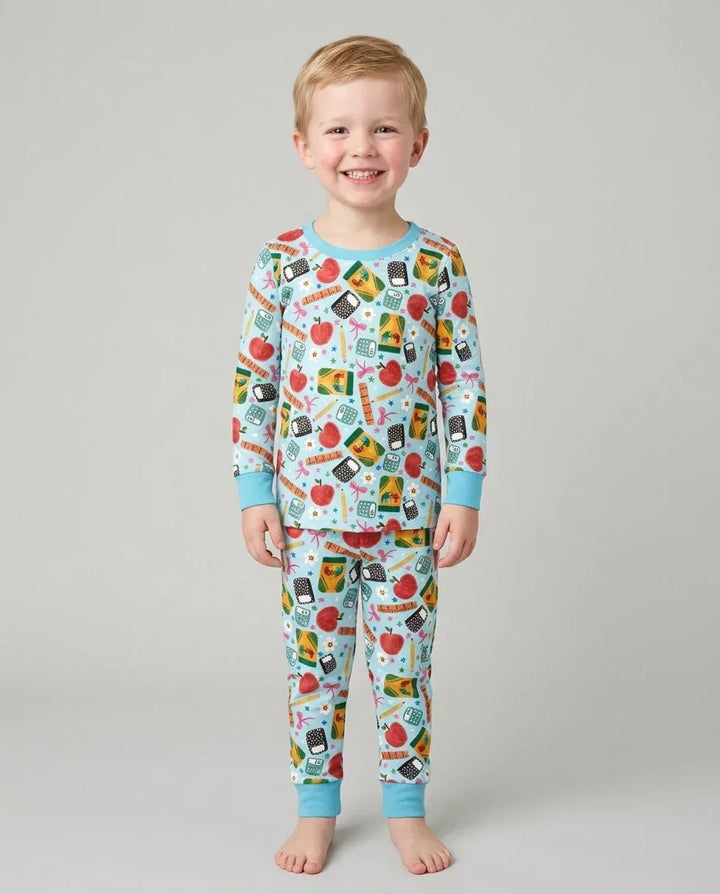 Little Learner Bamboo Two Piece Long Sleeve Pajama Set