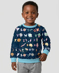 Space Alphabet Bamboo Crewneck Sweatshirt