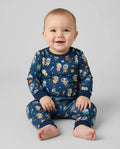 Animal Astronauts Bamboo Two Piece Long Sleeve Pajama Set