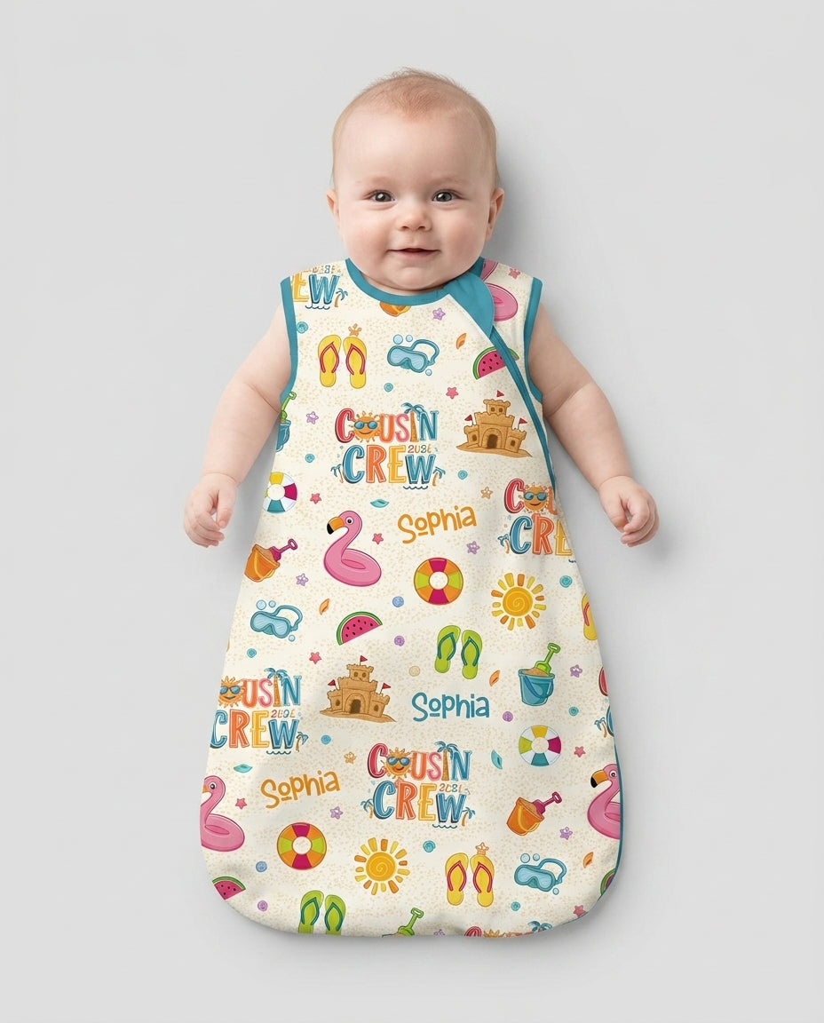 Custom Name Summer 2026 Cousin Crew Bamboo Sleep Bag