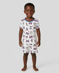 One Nation One Team Bamboo Two Piece Short Sleeve Shorts Pajama Set