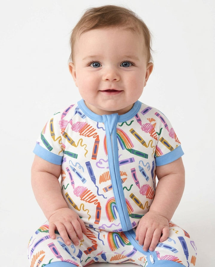 Crayon Chaos Bamboo Shorty Zippy