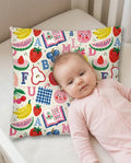 Back To School Fruit Alphabet Bamboo Pillow Case
