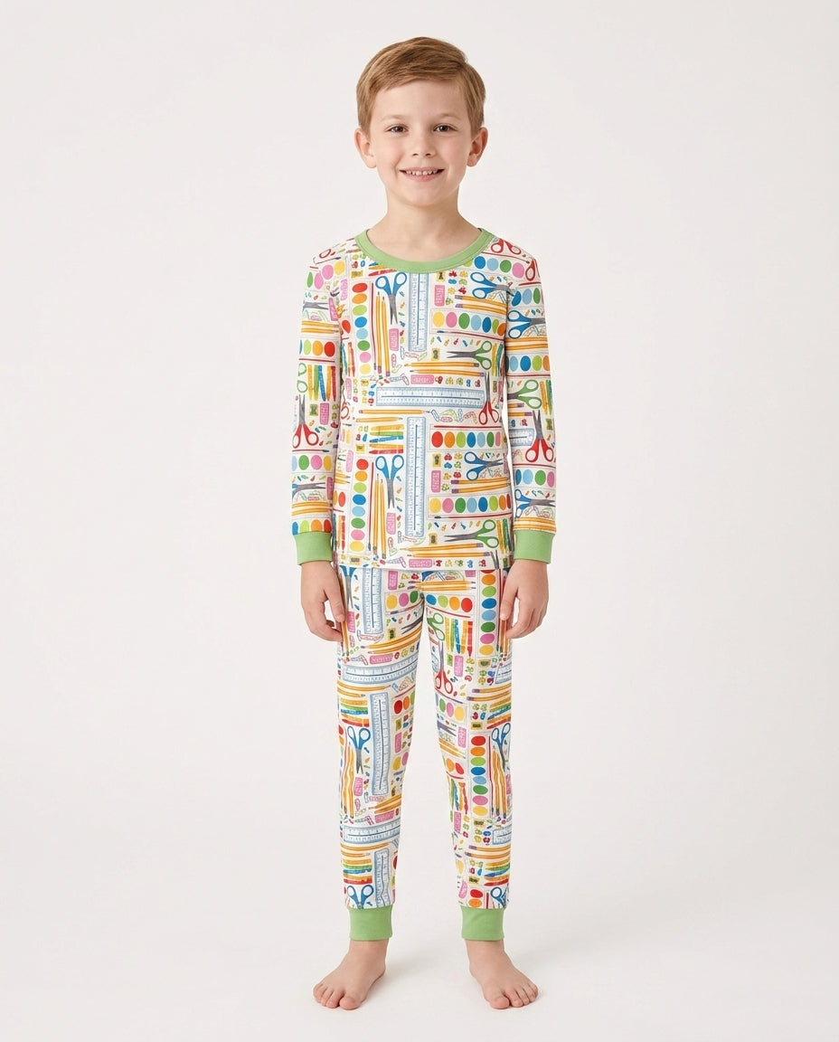 Craft Corner Bamboo Two Piece Long Sleeve Pajama Set