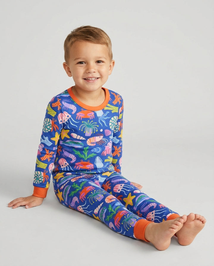 Under the Sea Bamboo Two Piece Long Sleeve Pyjamas Set