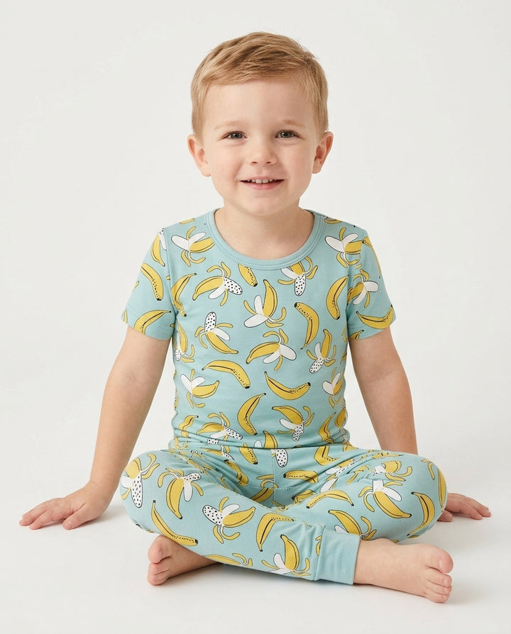 Bananas Bamboo Two Piece Short Sleeve Pyjamas Set
