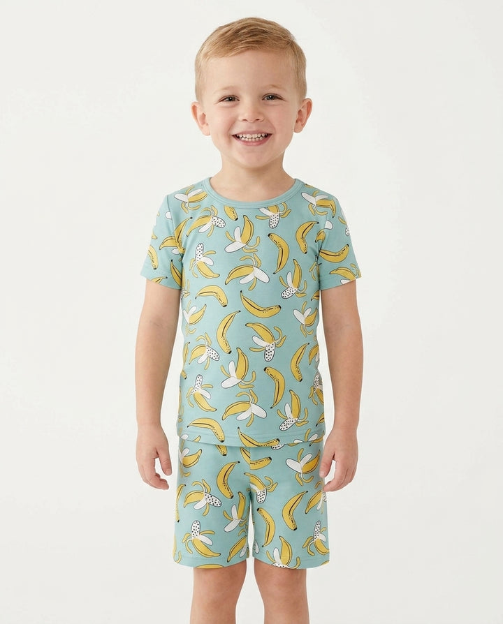 Bananas Bamboo Two Piece Short Sleeve Shorts Pyjamas Set