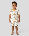 Construction Bamboo Two Piece Short Sleeve Shorts Pyjamas Set