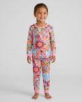 Rainbow Blooms Bamboo Two Piece Pyjamas Set