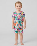 Secret Garden Bamboo Two Piece Short Sleeve Shorts Pyjamas Set