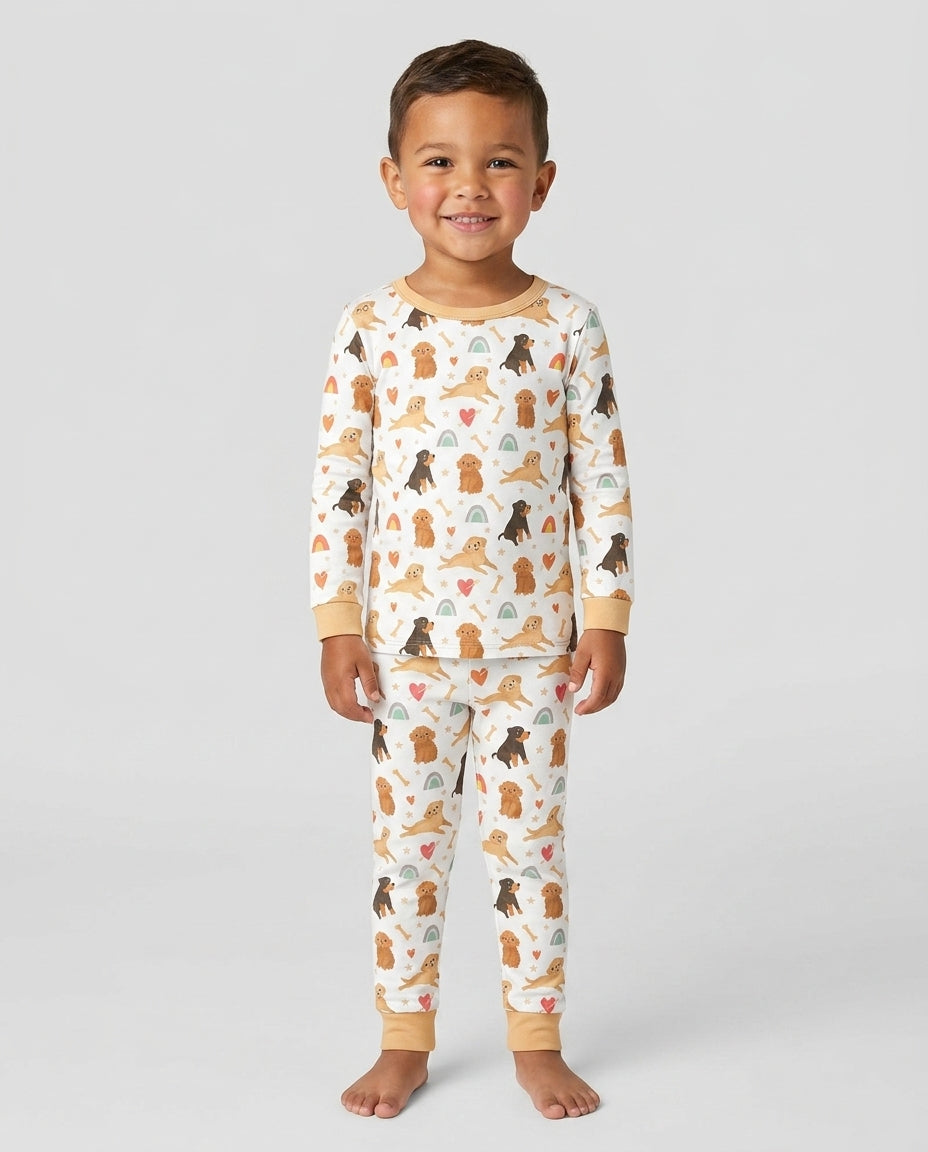 Brown Dogs Bamboo Two Piece Pyjamas Set