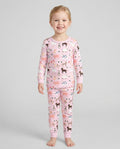 Pink Farm Animals Bamboo Two Piece Pyjamas Set