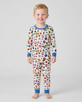 Soccer Cup All Country Balls Bamboo Two Piece Long Sleeve Pajama Set