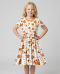 Fall Caramel Apple Family Matching Bamboo Twirl Dress