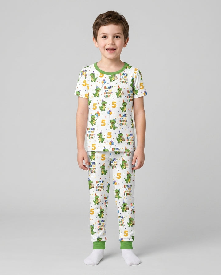 CUSTOM Template Bamboo Two Piece Short Sleeve Pyjamas Set