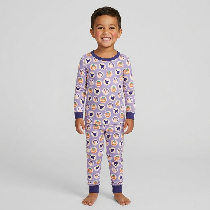 Template Bamboo Two Piece Long Sleeve Pyjamas Set