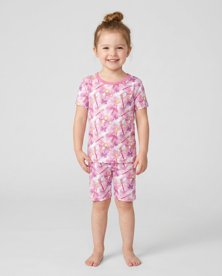 Template Bamboo Two Piece Short Sleeve Shorts Pyjamas Set
