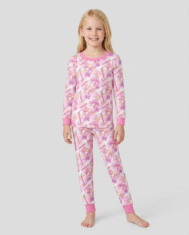 Template Bamboo Two Piece Long Sleeve Pyjamas Set
