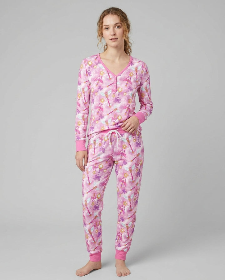Kawaii Magical Girl Wand Bamboo Women Pajama Set