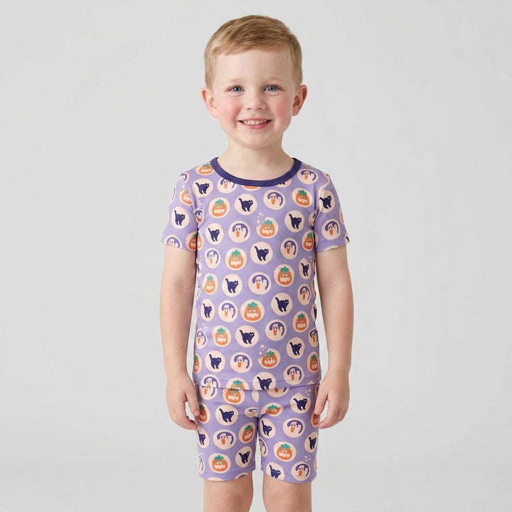 Template Bamboo Two Piece Short Sleeve Shorts Pyjamas Set
